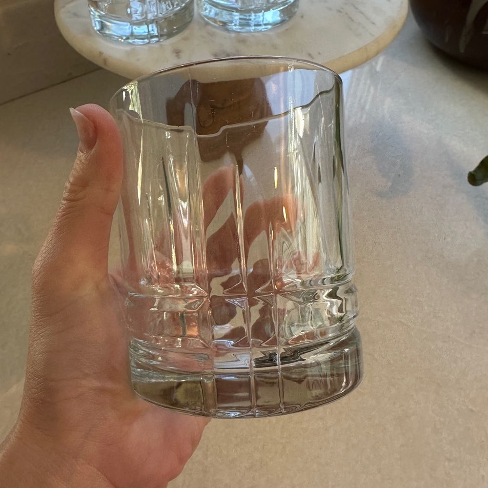 Vintage Glass Decanter and Tumbler Set with tray. Ralph Lauren style - Picture 4 of 11